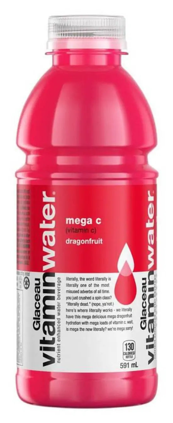 Vitaminwater Mega C Nutrient Enhanced Water, Dragonfruit (591 ml)