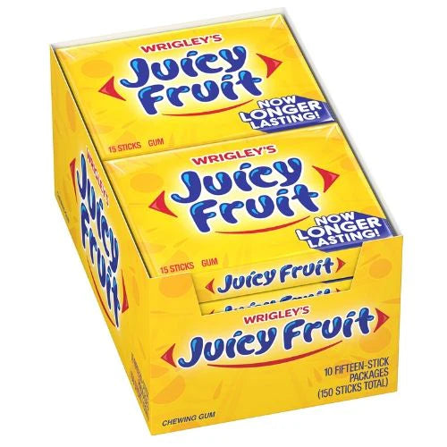 Wrigley's Juicy Fruit Gum 15 Sticks